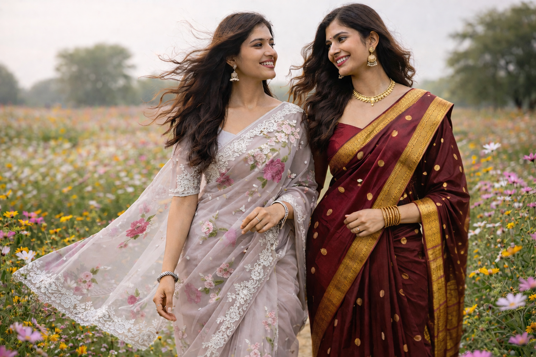Printed vs Woven Sarees: Which One is Best for You?