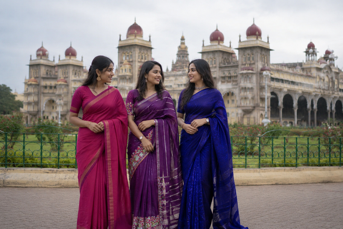 Why Semi Mysore Crepe Silk Sarees Are Becoming More Popular