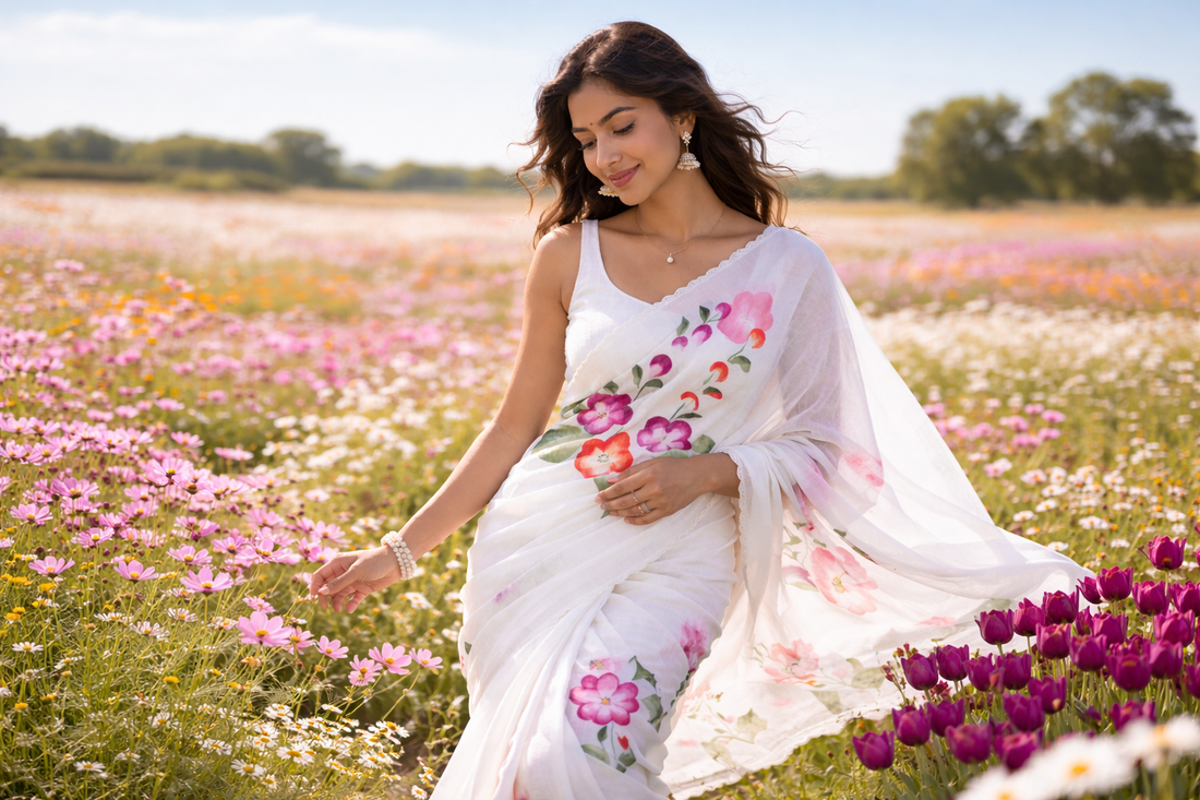 The Elegance of Hand Painted Sarees