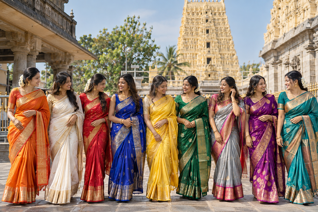 What Saree to Wear for Navratri? 9 Colours for 9 Days