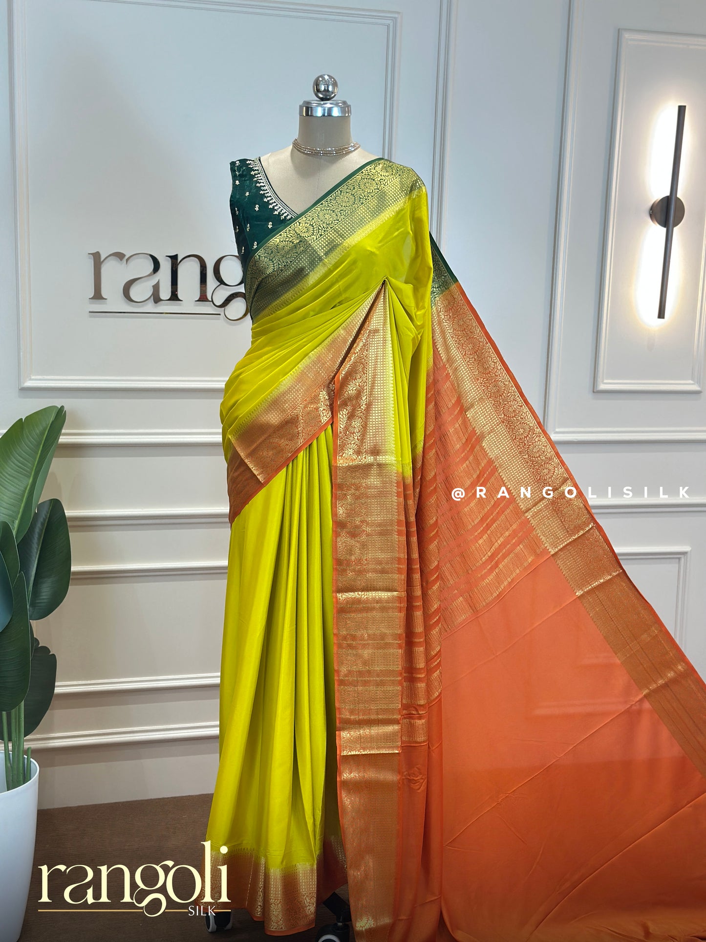 Elegant Semi Mysore Silk Saree with Lightweight Festive Drape - Post 659