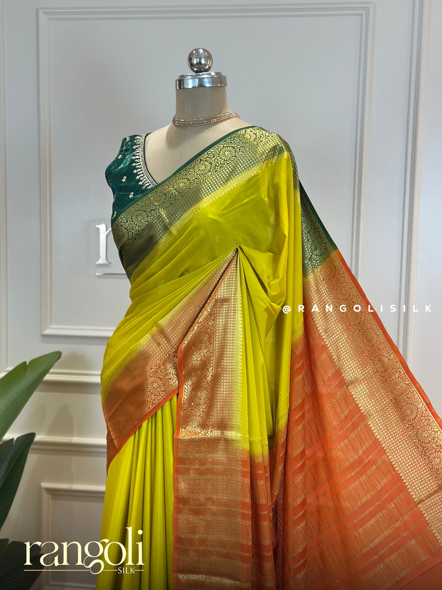Elegant Semi Mysore Silk Saree with Lightweight Festive Drape - Post 659