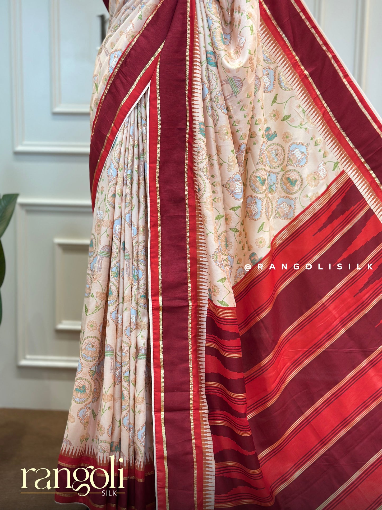 Elegant Cotton Silk Sarees - Lightweight Festive Collection with Contrasting Borders - Post 581