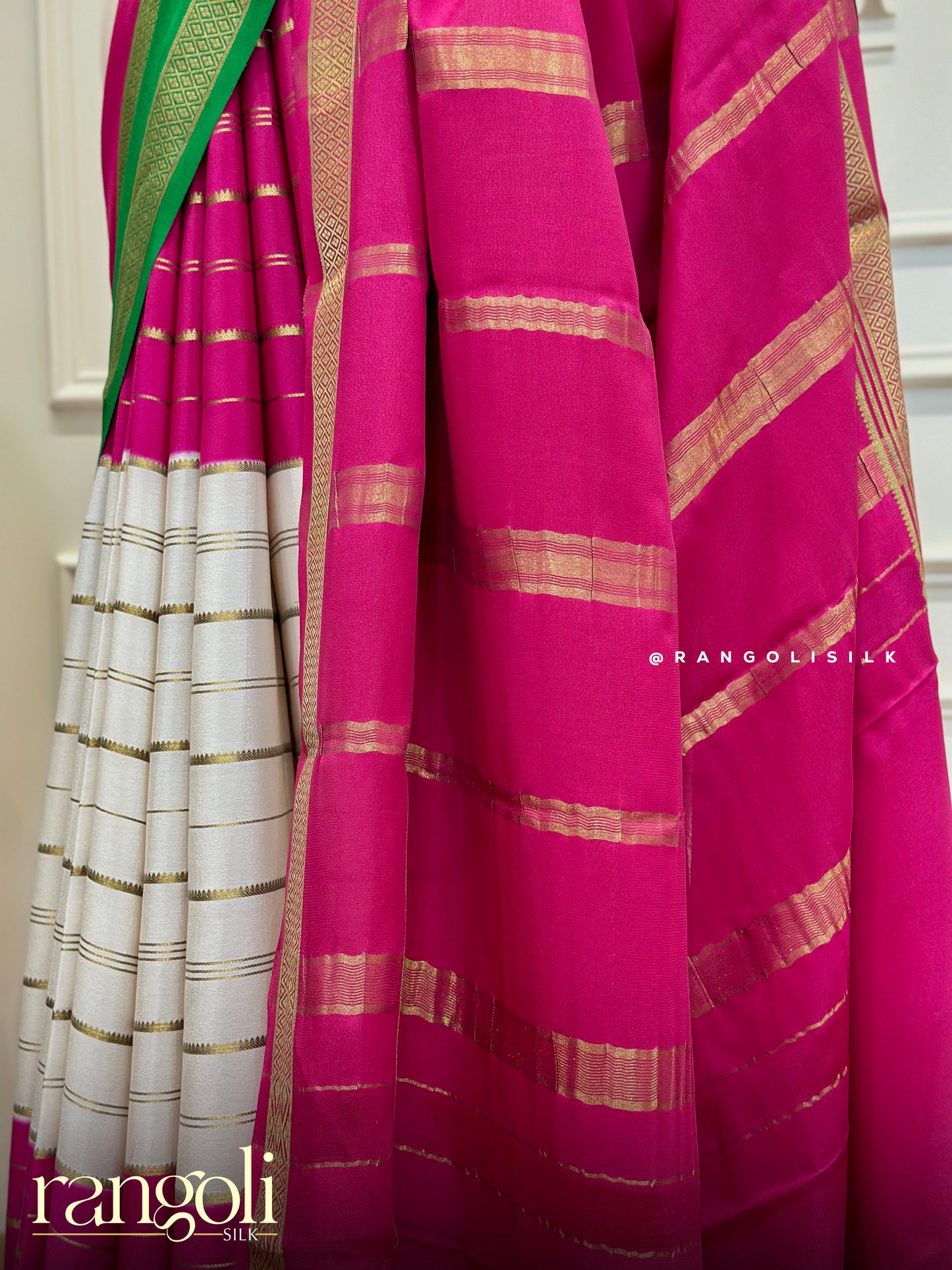 Pure Crepe Mysore Silk Saree with 3D Pattern - Post 359