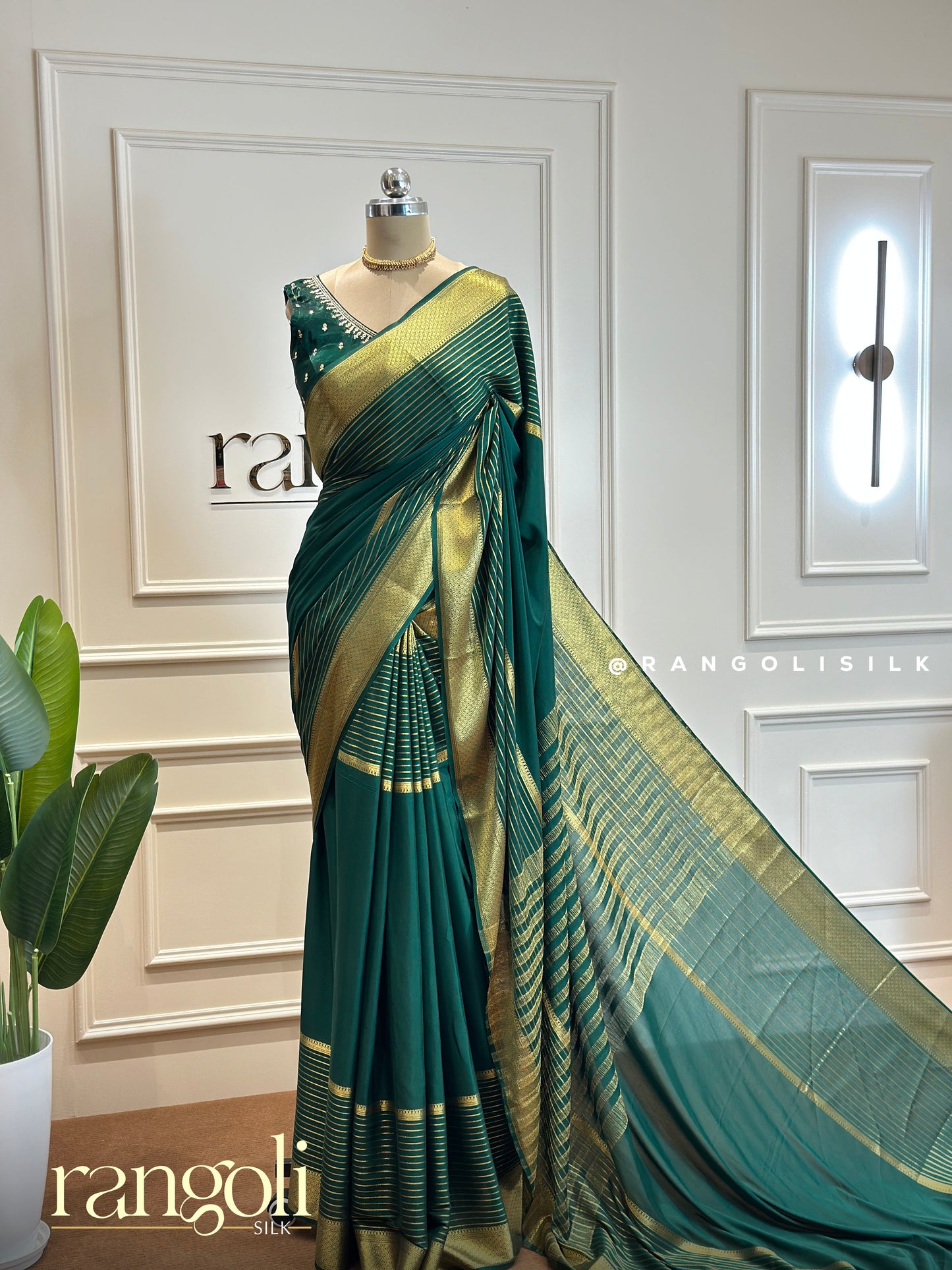 Elegant Semi Mysore Silk Saree – Lightweight & Graceful in Stunning Shades - Post 465