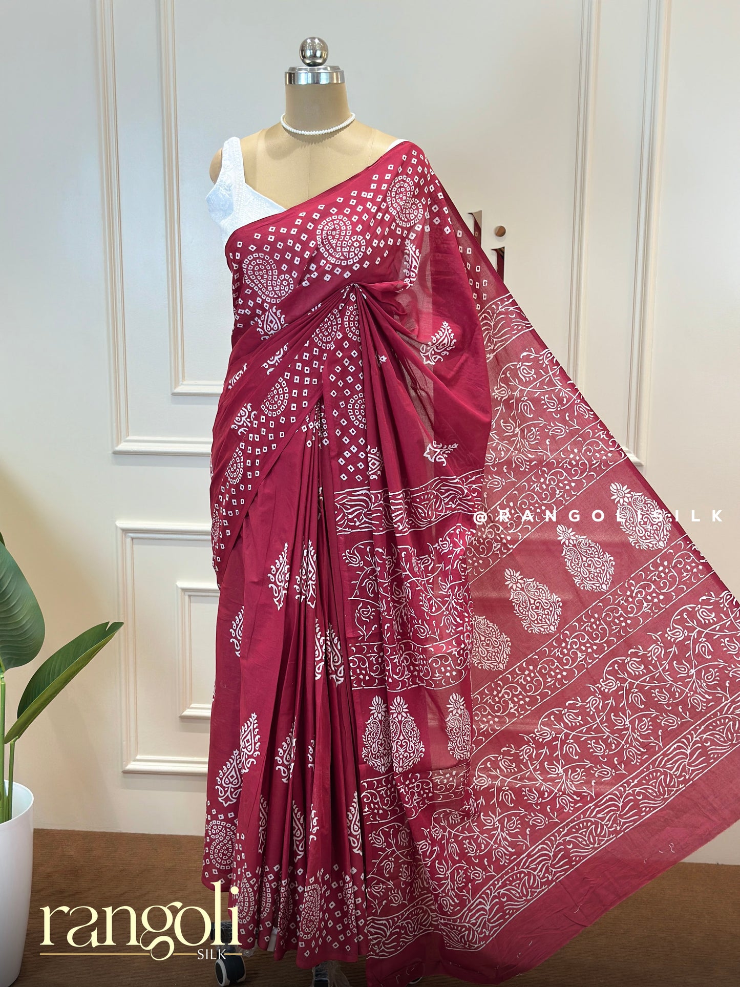 Elegant Soft Cotton Saree with Traditional Prints - Post 681