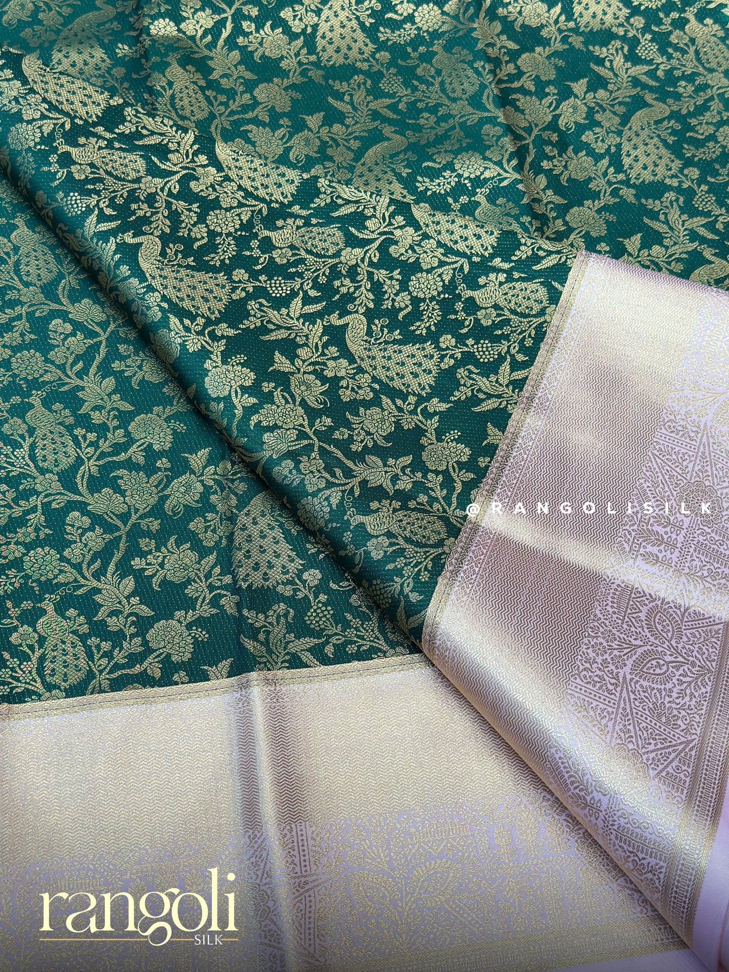 Elegant Kanjivaram Silk Saree with Intricate Brocade Patterns - Post 685