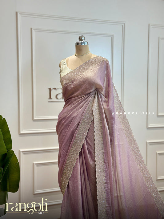 Pastel Designer Saree in Organza Fabric - Post 360