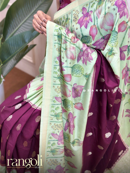 Festive Kalamkari Crepe Saree – Bright, Bold & Beautifully Traditional - Post 691