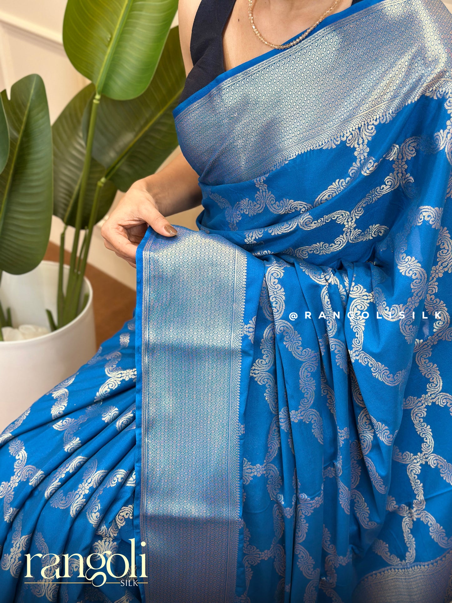 Timeless Semi Mysore Silk Sarees with Subtle Woven Patterns - Post 704