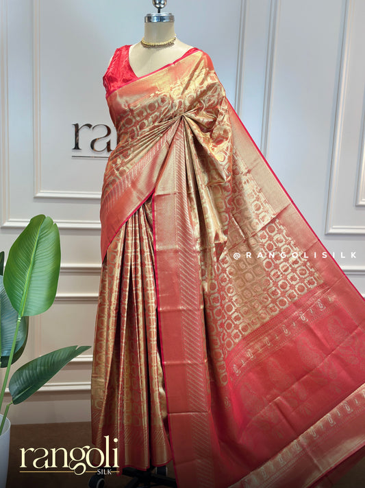 Semi Tissue Silk Saree with Soft Shimmer - Post 765