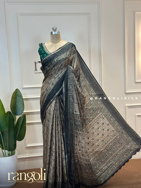 Elegant Cotton Saree in Rich Colours with Intricate Prints - Post 473