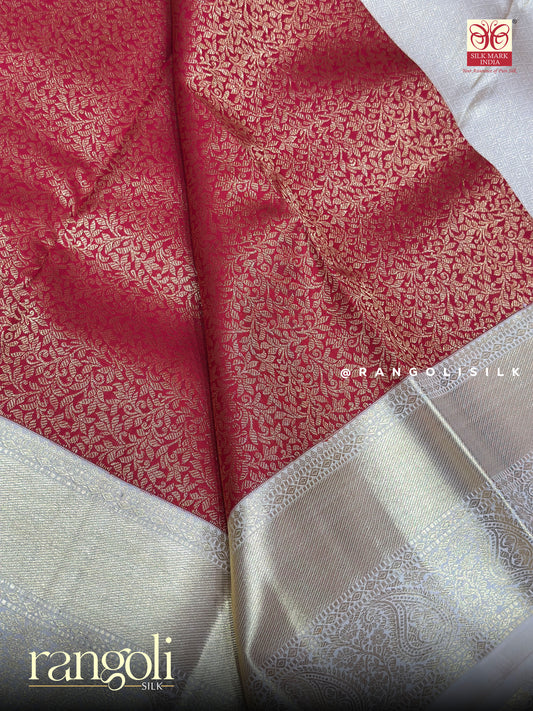 Pure Kanjivaram Silk Saree in Rich Regal Colours - Post 689