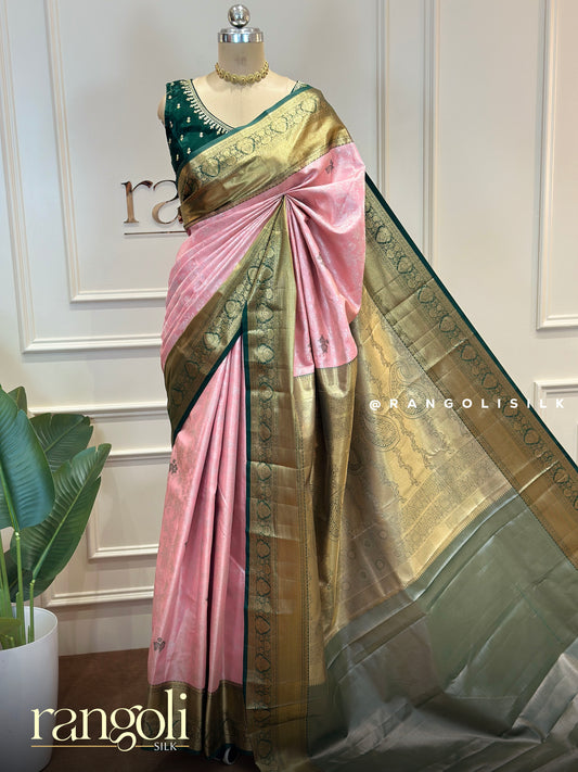 Elegant Tissue Silk Sarees with Rich Zari Borders -Post 887