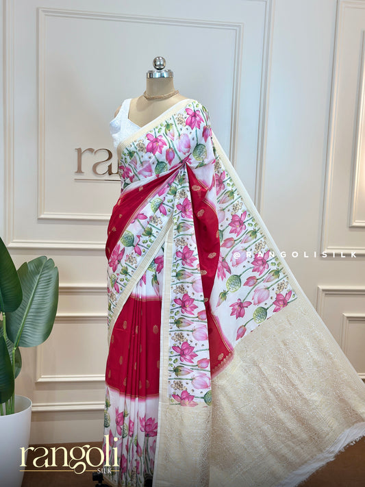 Bright & Bold Kalamkari Crepe Saree – A Blend of Heritage and Modern Elegance - Post 595