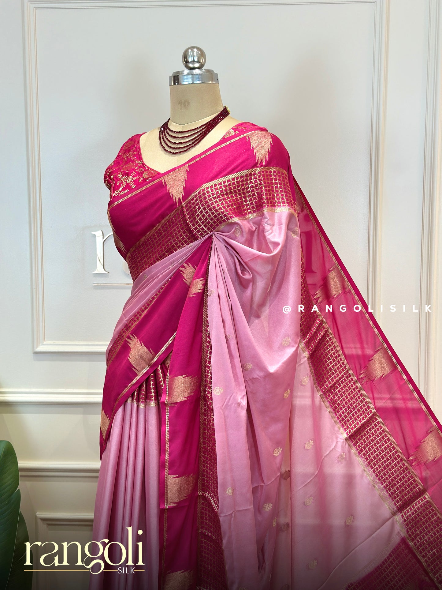 Semi Mysore Silk Saree With Rich Pallu - Post 904
