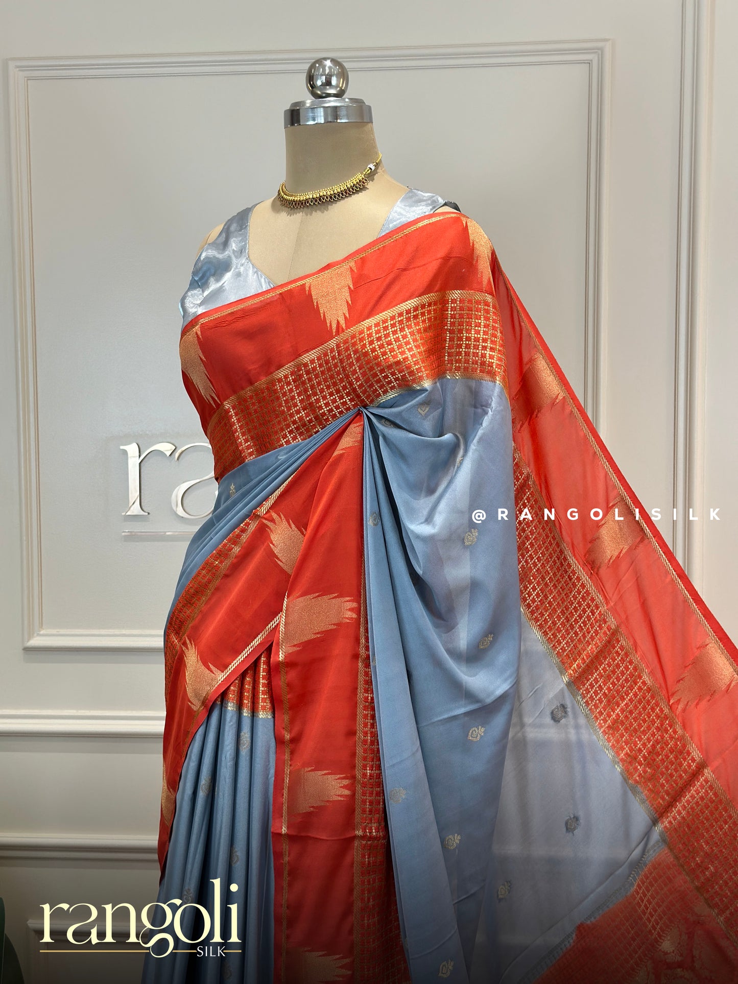 Semi Mysore Silk Saree With Rich Pallu - Post 904