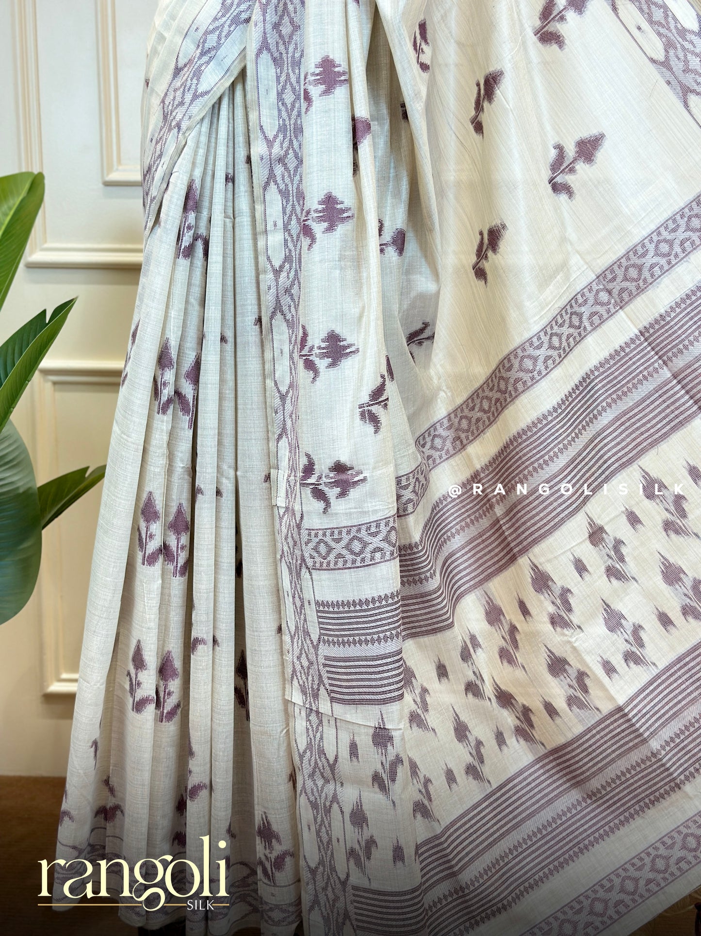 Soft Cotton Saree with Elegant Border and Tassel Pallu - Post 772