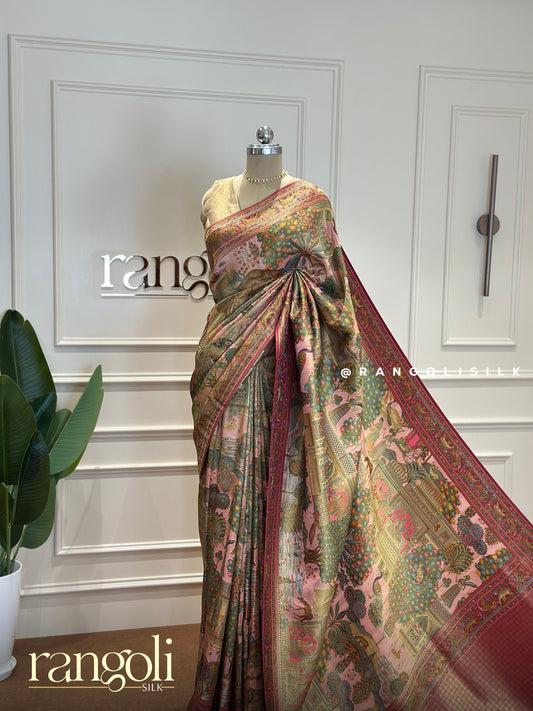 Banaras Tissue Saree with Dreamland Motifs  - Post 386