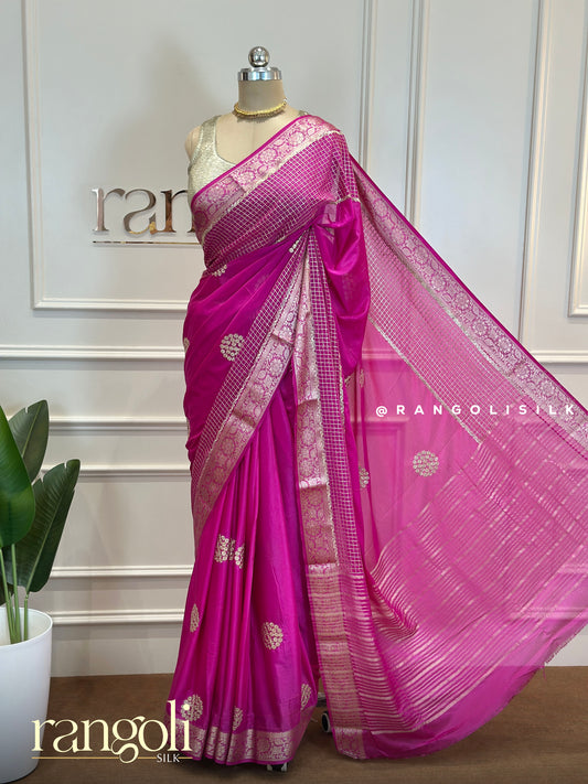 Elegant Crepe Silk Saree for Festive Occasions - Post 605