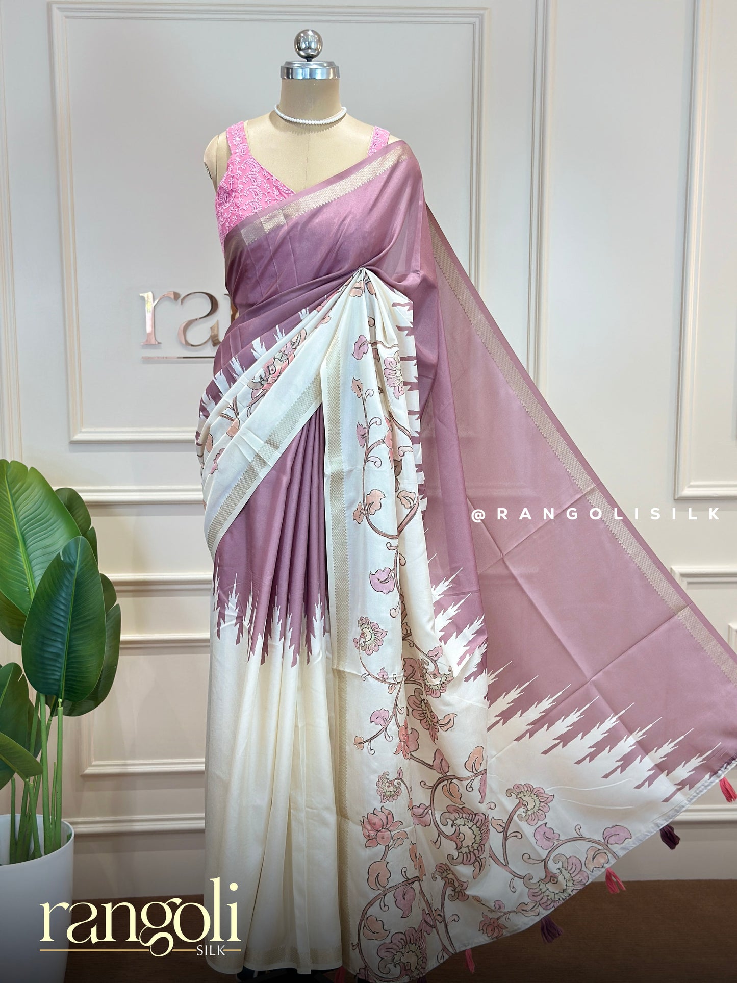 Elegant Cotton Silk Sarees with Floral Prints - Post 889