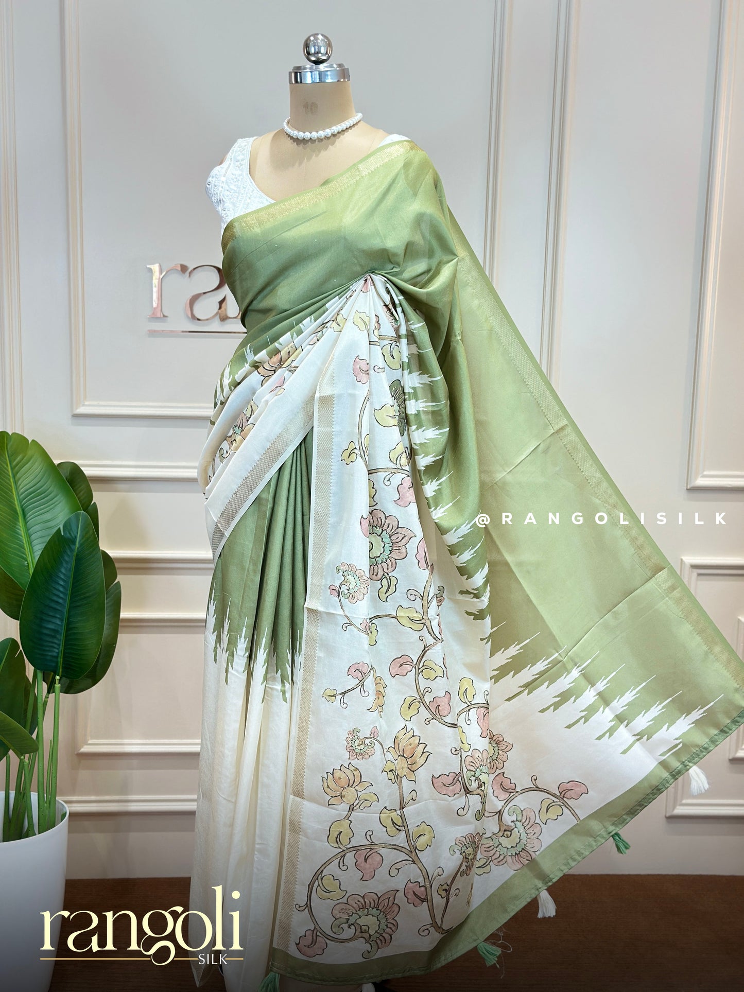 Elegant Cotton Silk Sarees with Floral Prints - Post 889