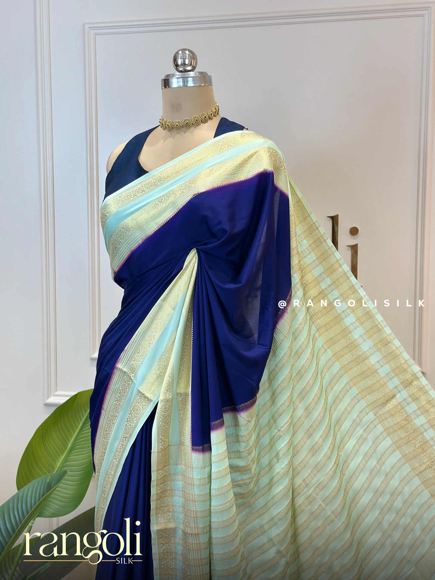Graceful Semi Mysore Silk Saree with Bentex Border - Post 706