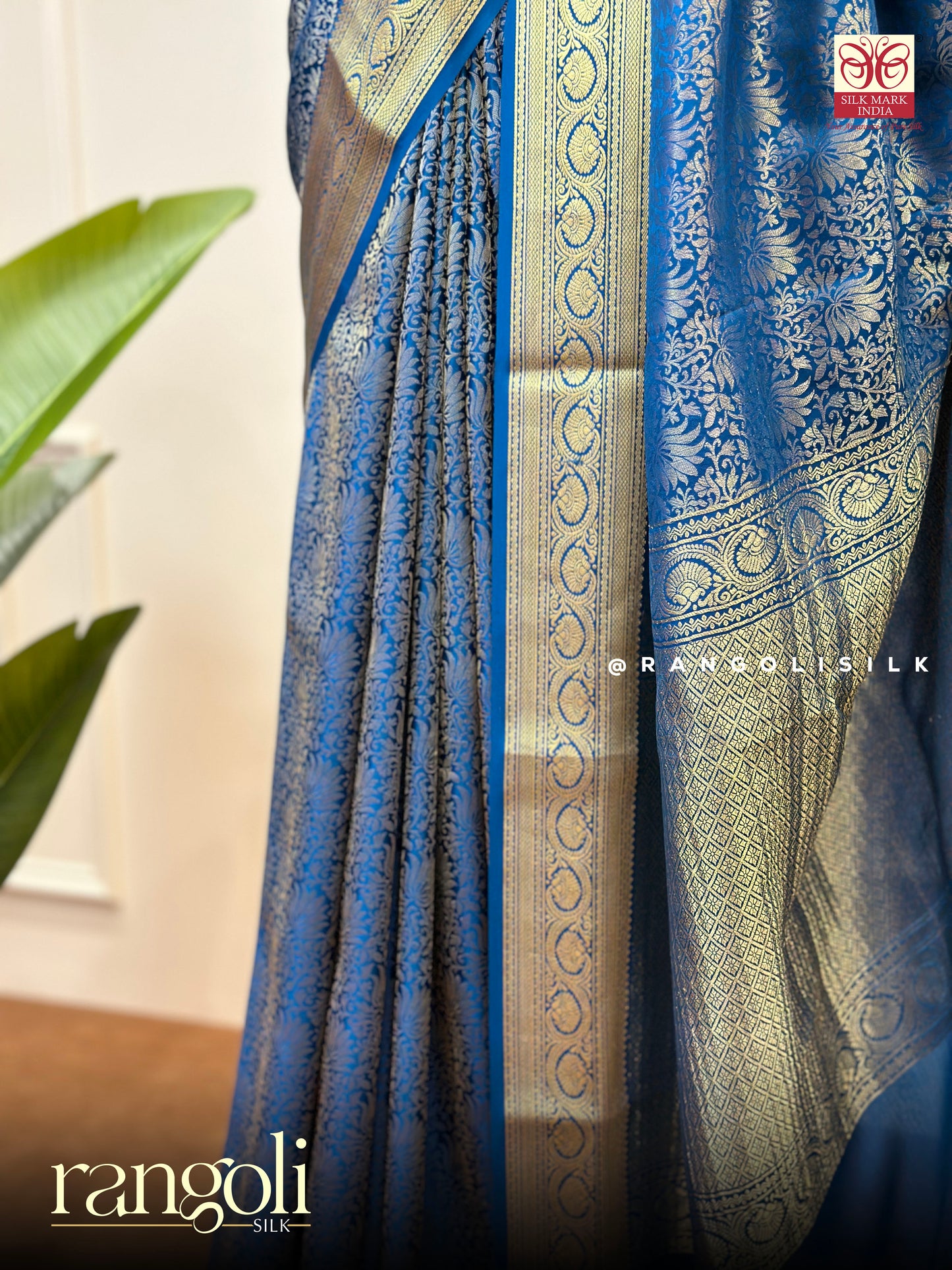 Elegant Pure Mysore Crepe Silk Saree with Rich Brocade Pattern - Post 794