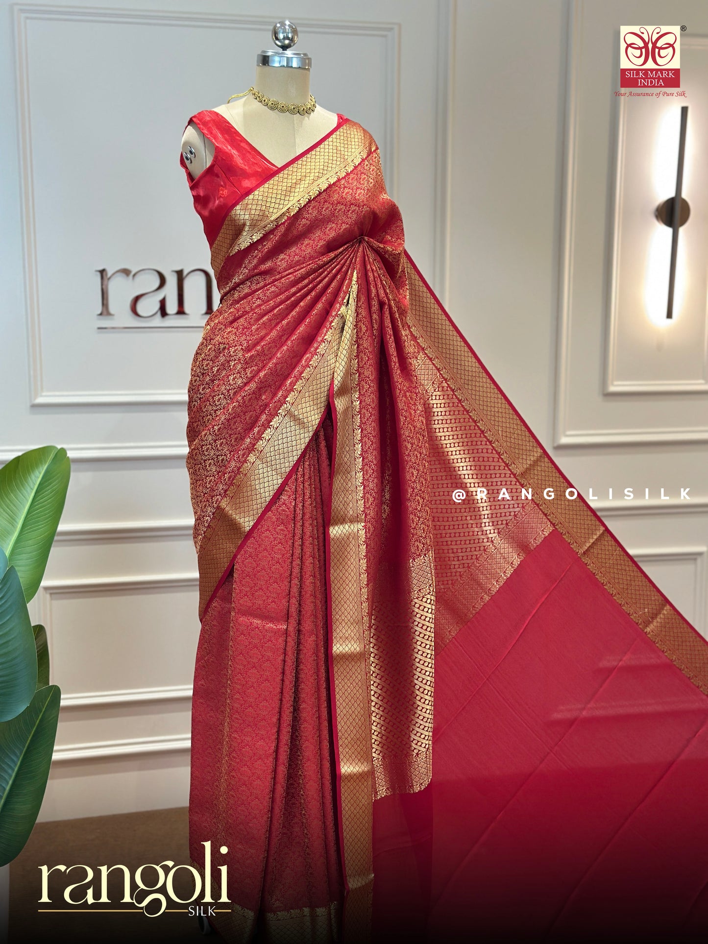 Elegant Pure Mysore Crepe Silk Saree with Rich Brocade Pattern - Post 794