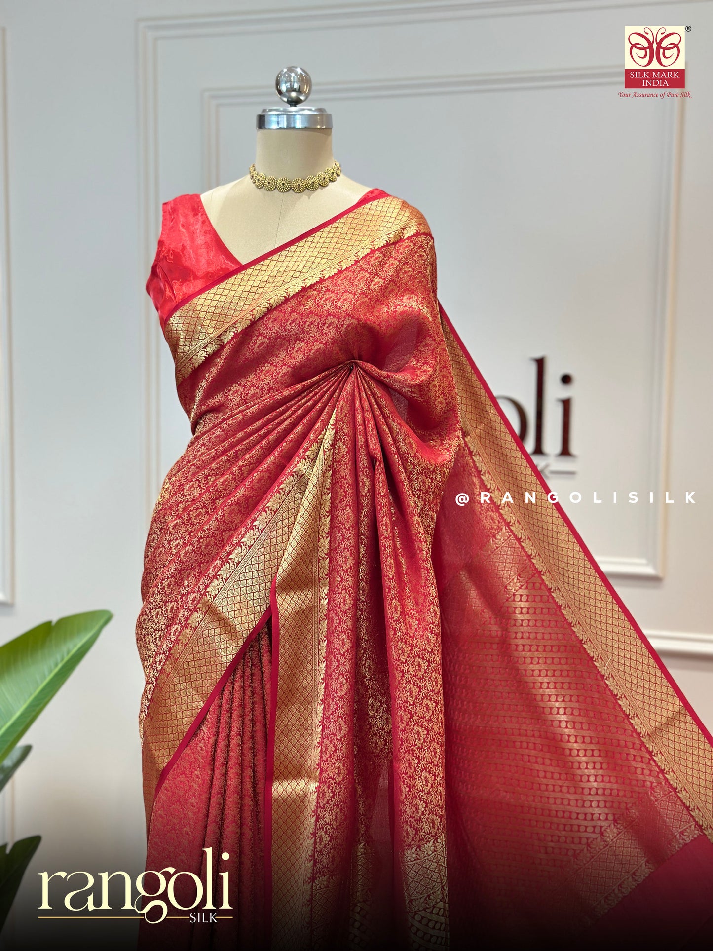 Elegant Pure Mysore Crepe Silk Saree with Rich Brocade Pattern - Post 794