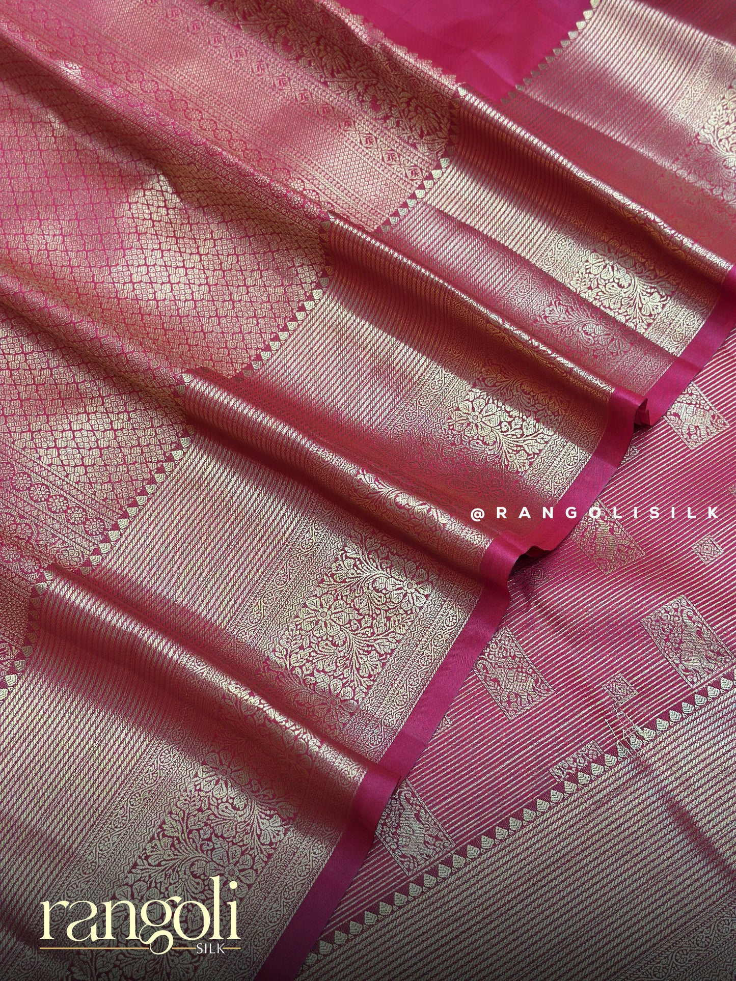 Kanjivaram Silk Saree with Brocade Pattern - Post 896