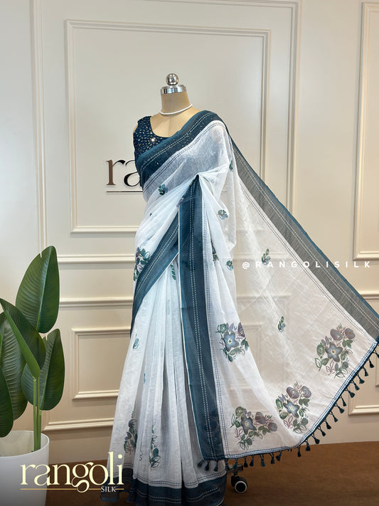Soft Cotton Sarees with Floral Charm - Post 491