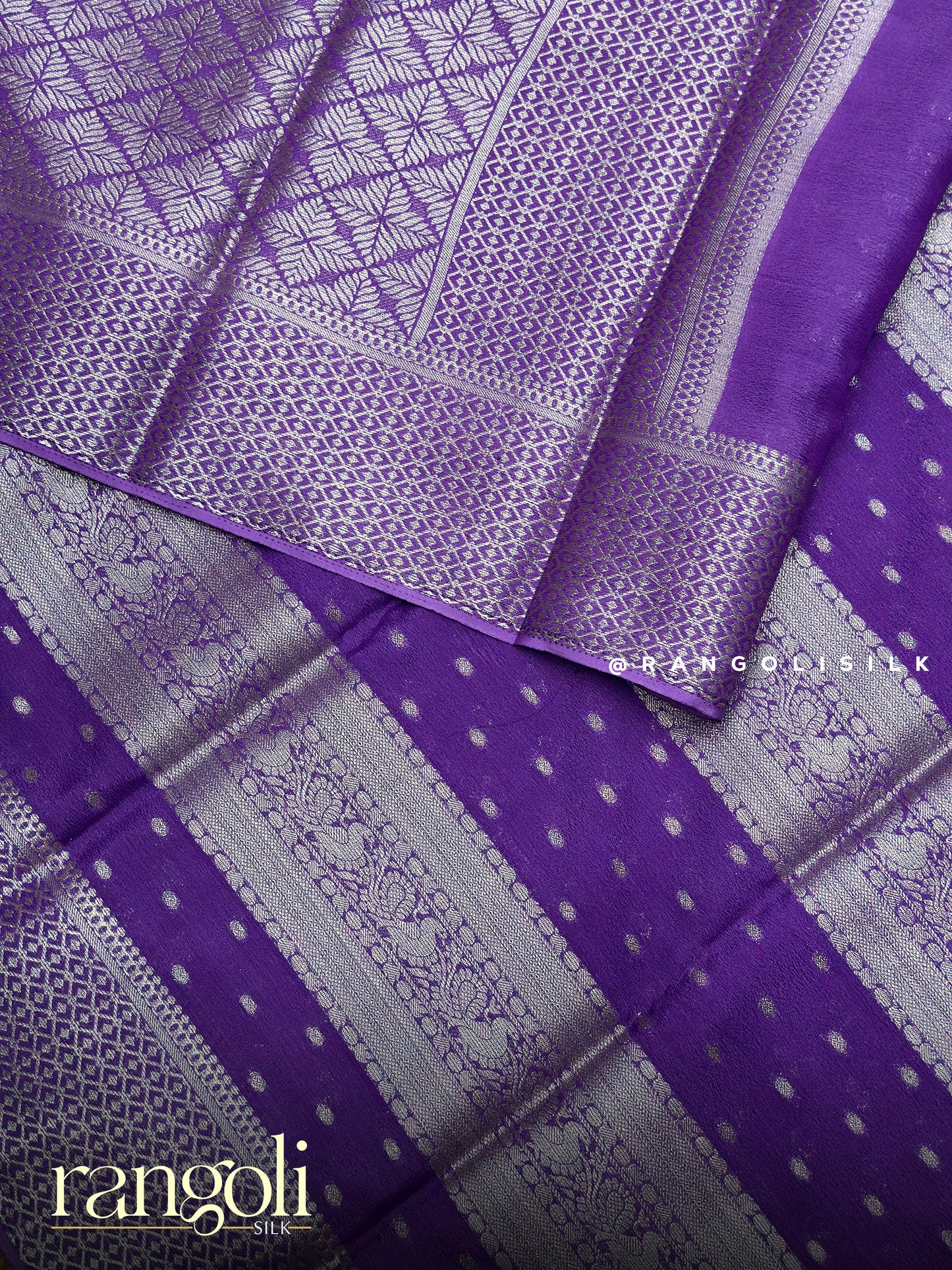Elegant Silver Zari Banaras Saree - Post 897