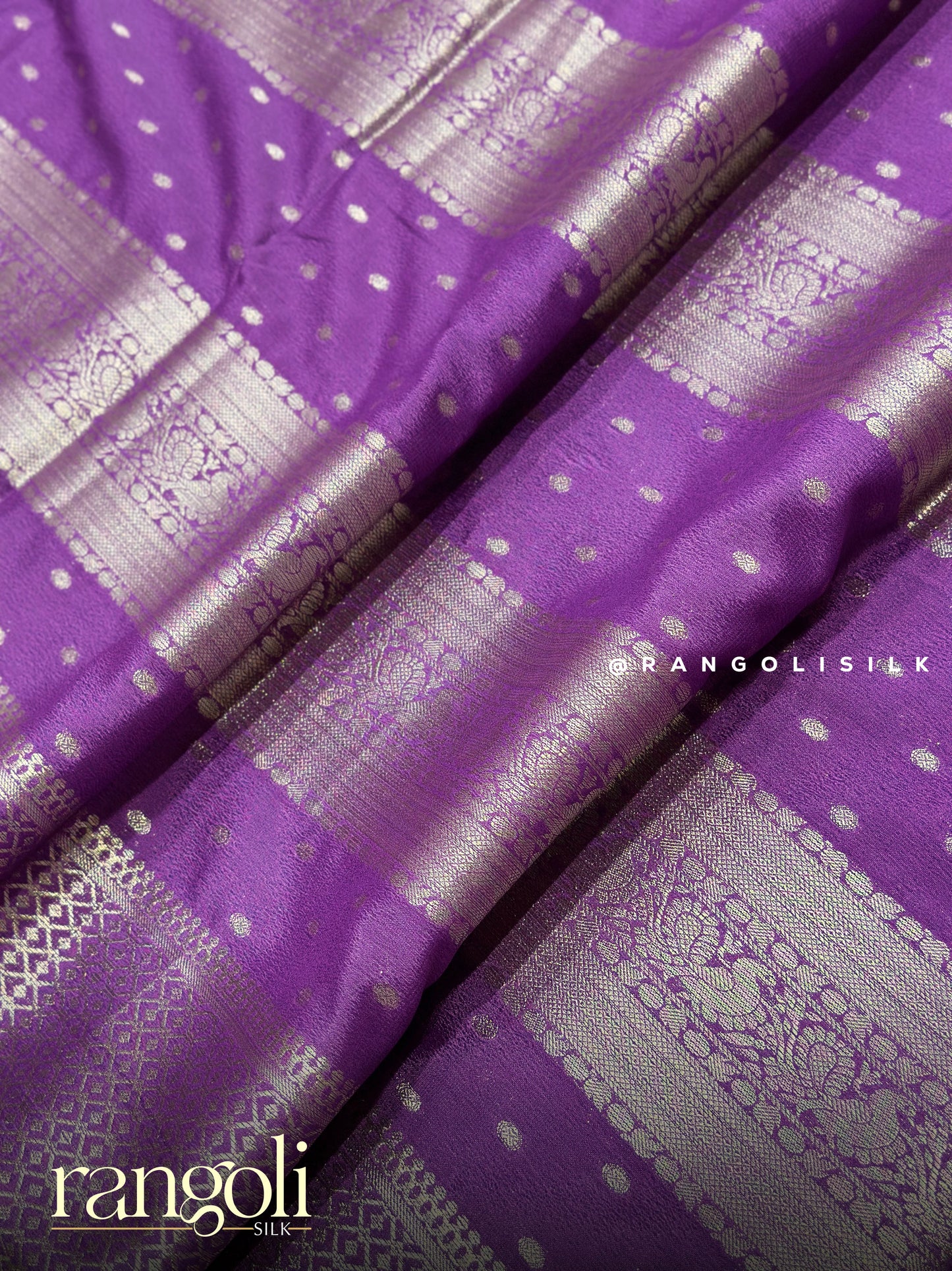 Elegant Silver Zari Banaras Saree - Post 897