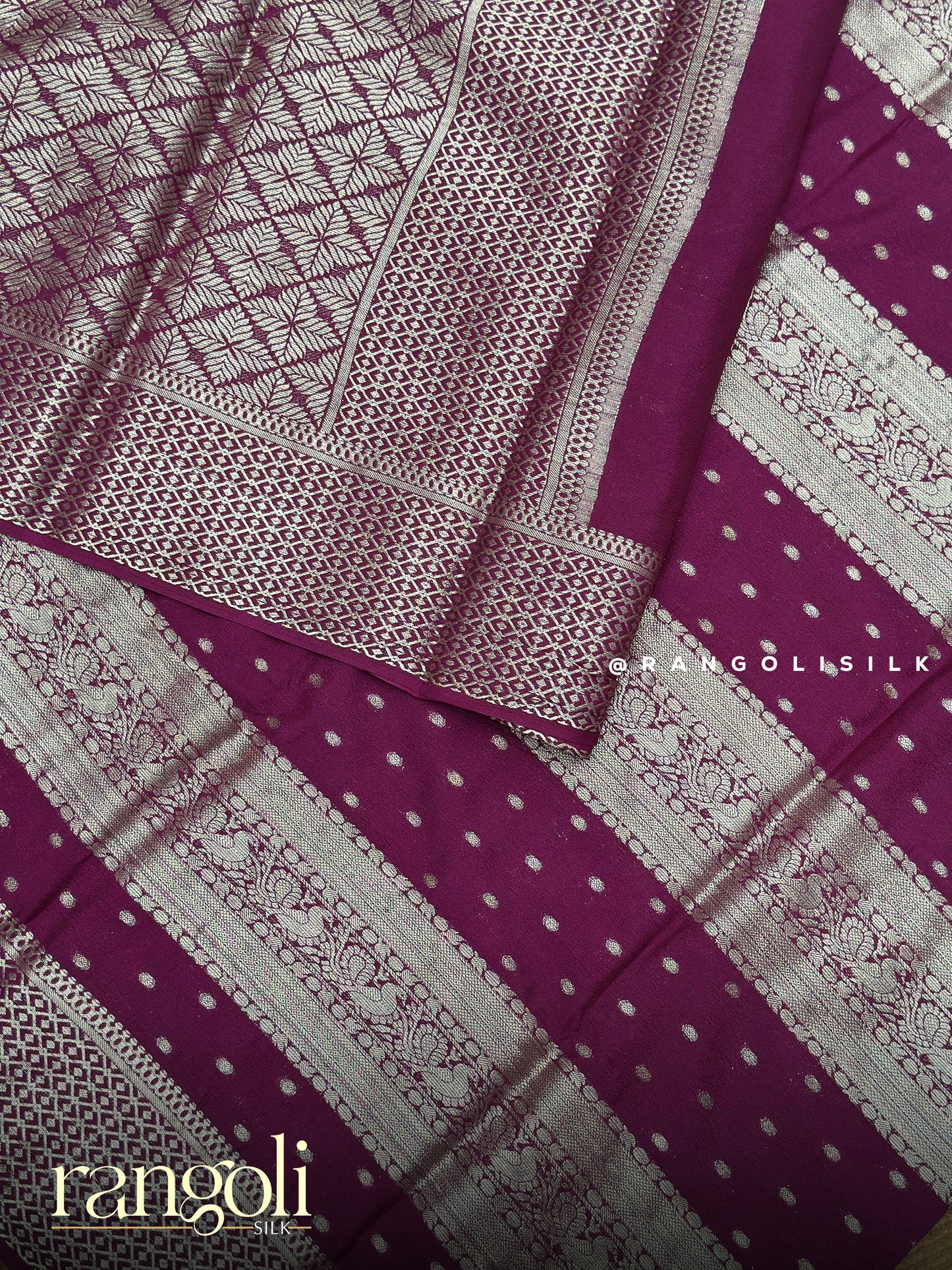 Elegant Silver Zari Banaras Saree - Post 897