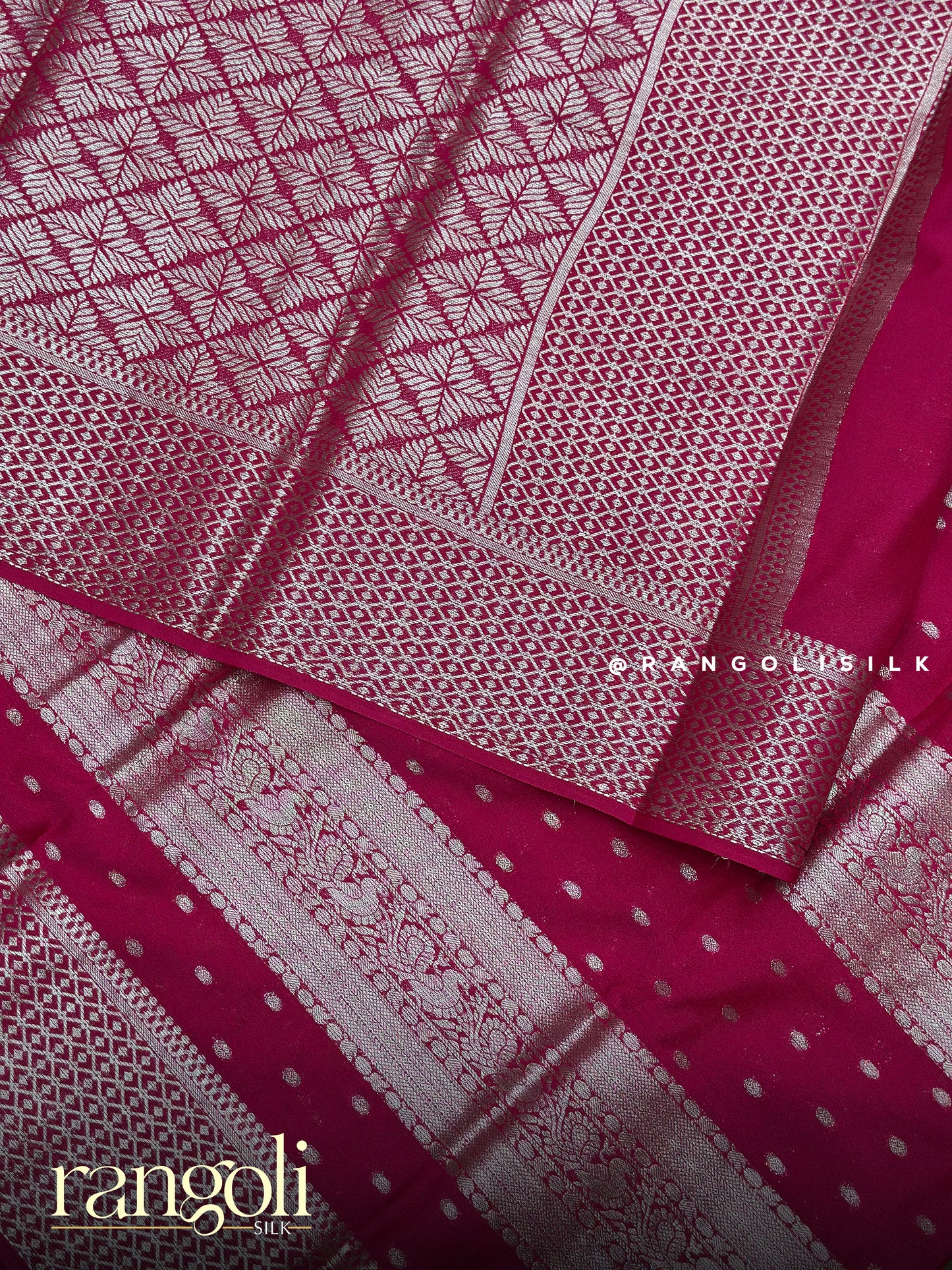 Elegant Silver Zari Banaras Saree - Post 897