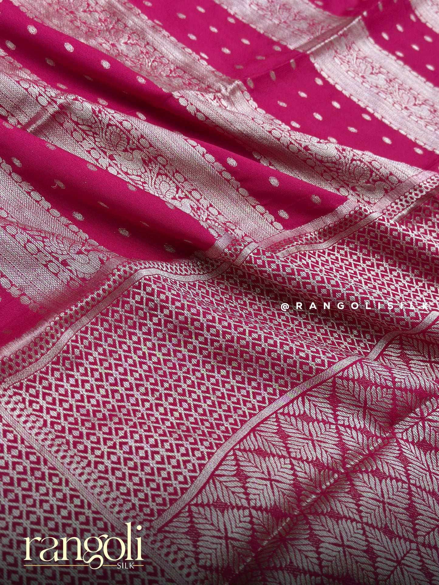 Elegant Silver Zari Banaras Saree - Post 897