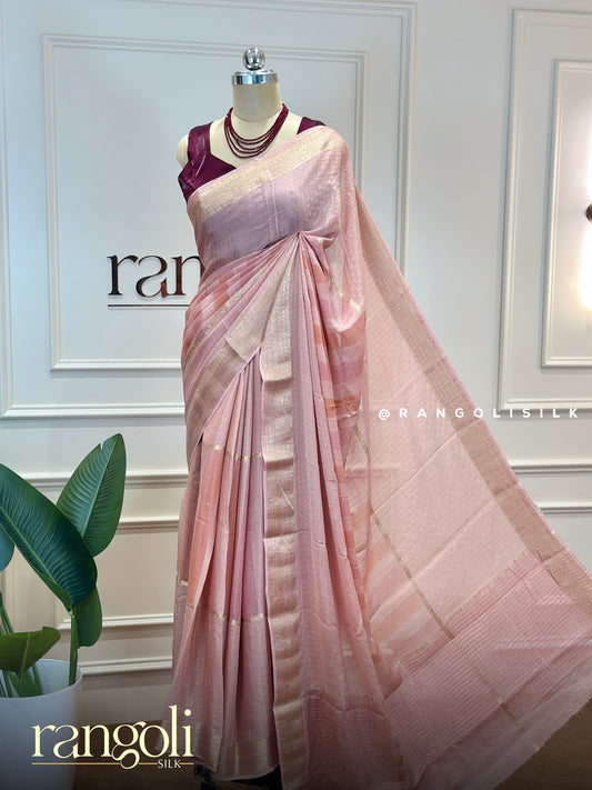 Elegant Pastel Shades Georgette Saree - Post 913