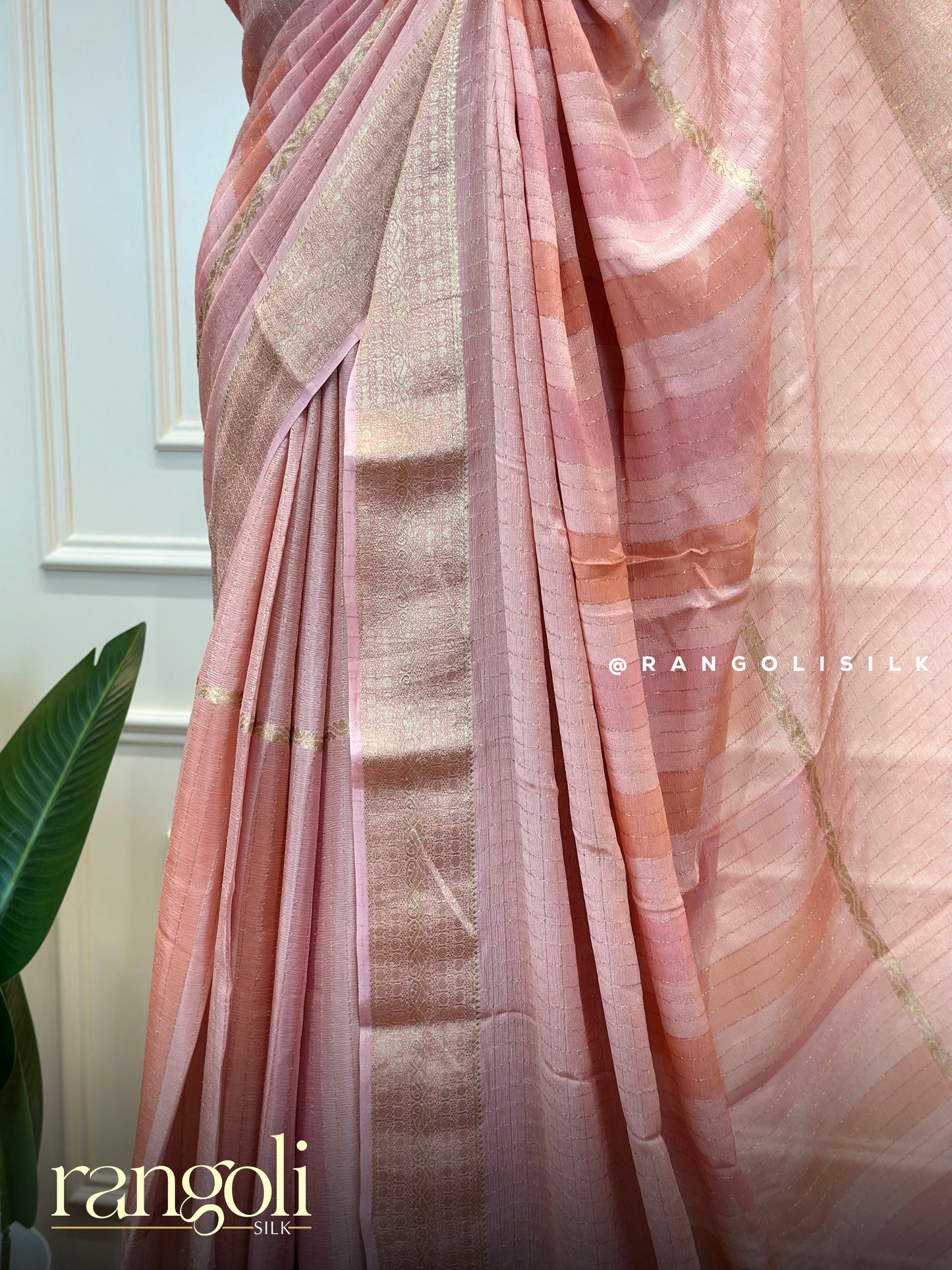 Elegant Pastel Shades Georgette Saree - Post 913