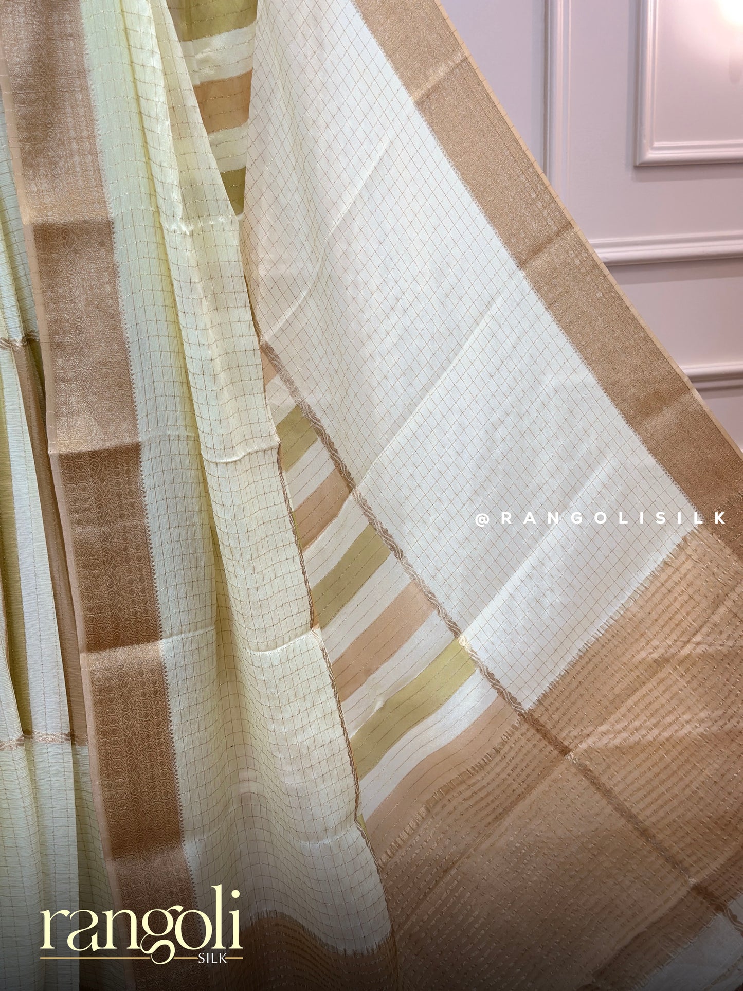 Elegant Pastel Shades Georgette Saree - Post 913