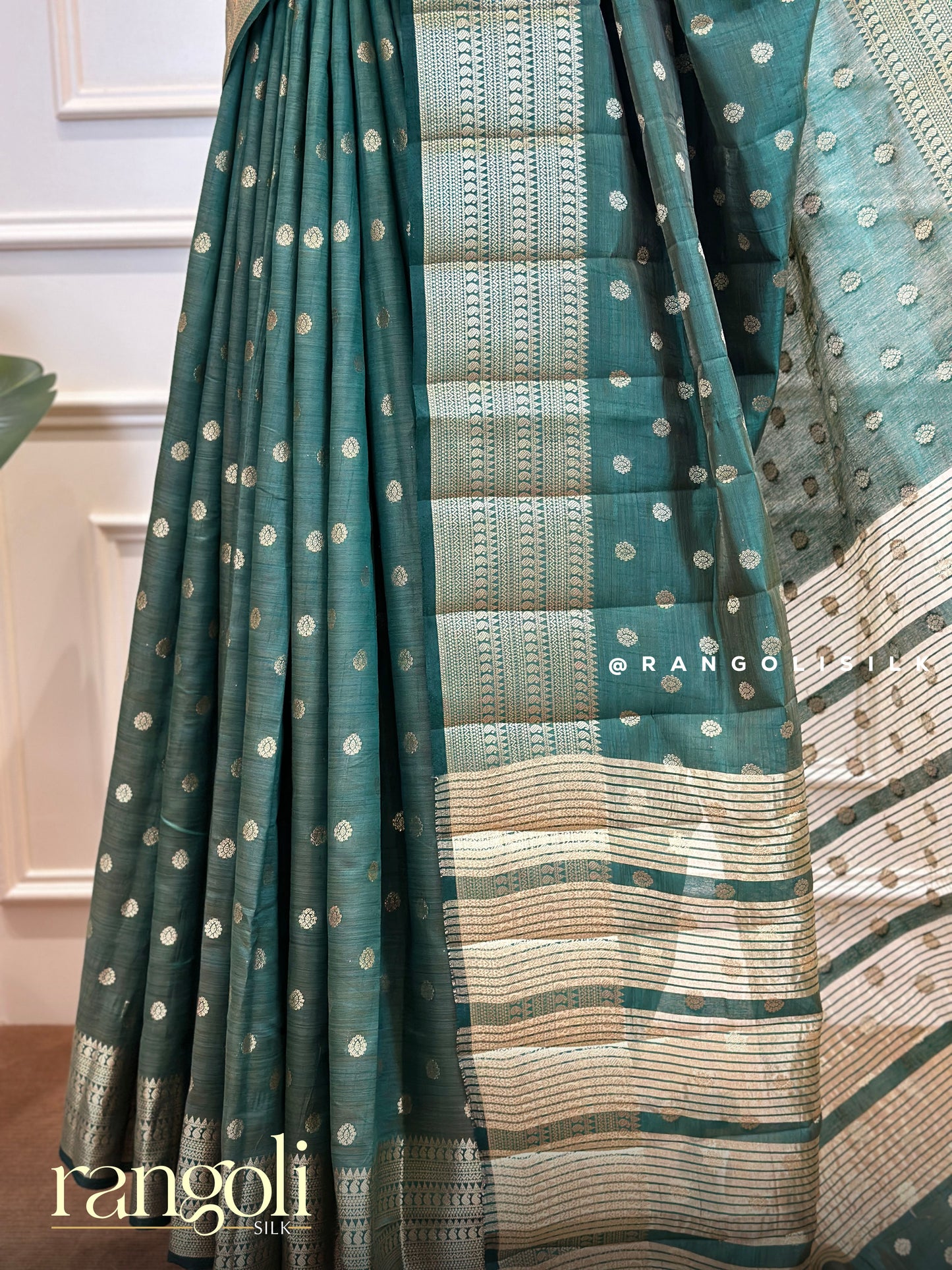 Raw Silk Sarees with Zari Border - Post 615