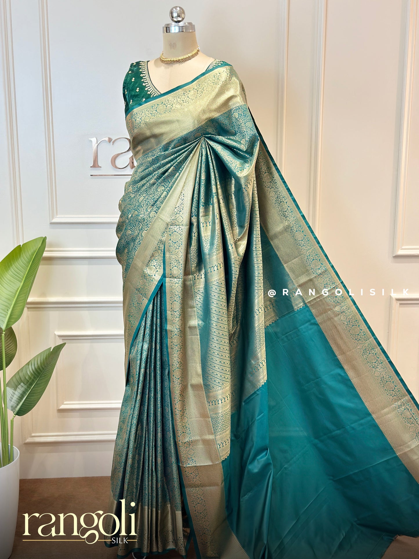 Elegant Tissue Silk Sarees - Soft Pastel & Rich Dark Shades - Post 791
