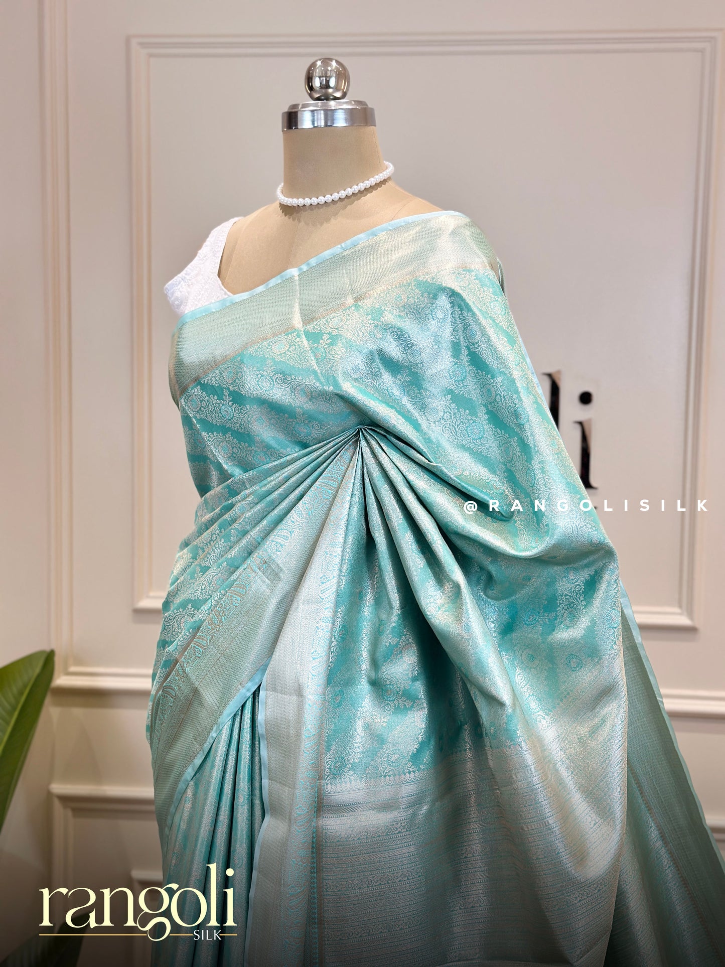 Elegant Tissue Silk Sarees - Soft Pastel & Rich Dark Shades - Post 791