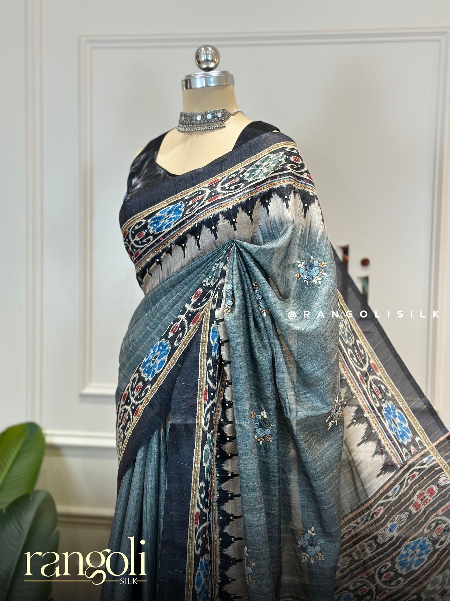 Elegant Cotton Saree with Traditional Woven Border - Post 808