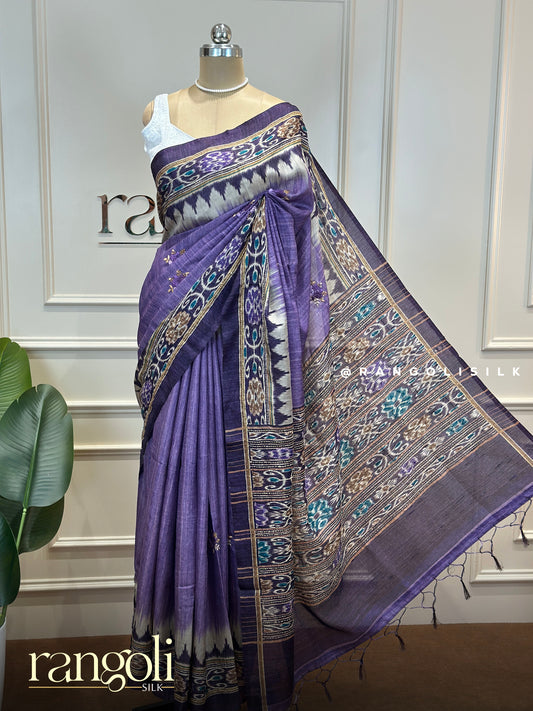 Elegant Cotton Saree with Traditional Woven Border - Post 808