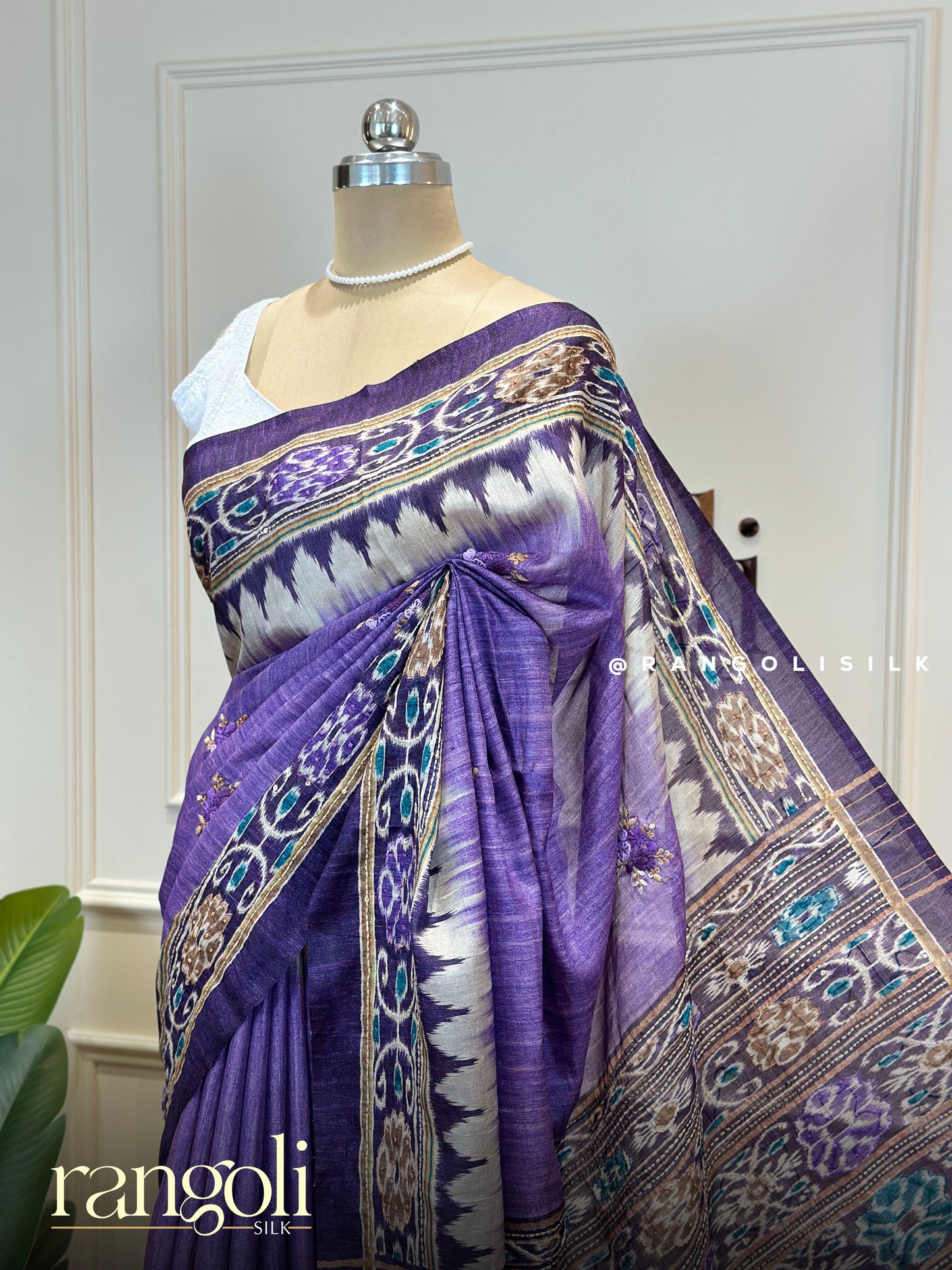 Elegant Cotton Saree with Traditional Woven Border - Post 808