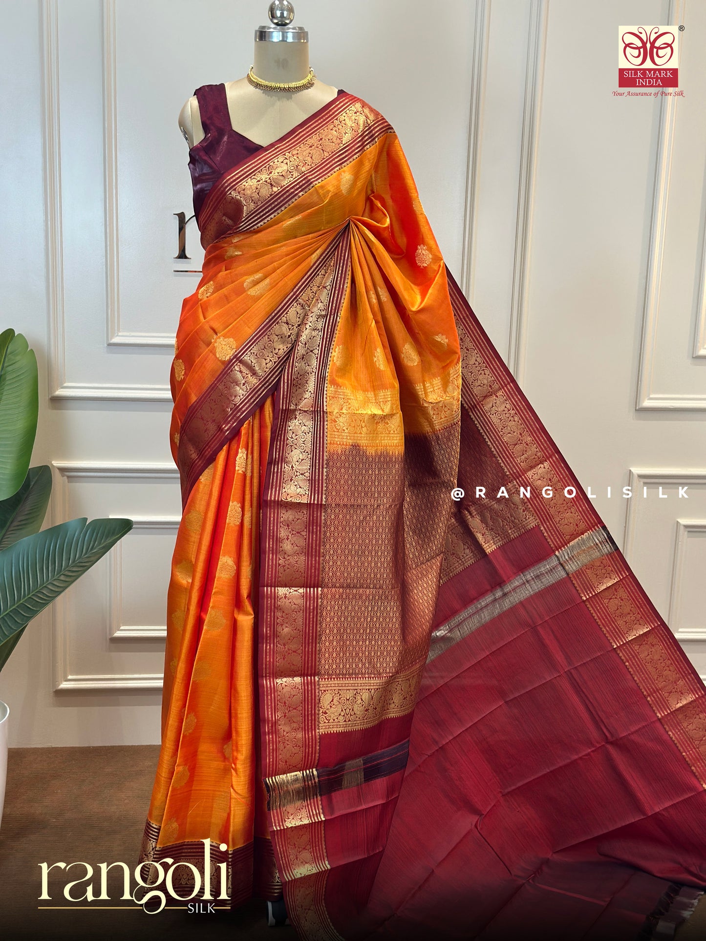 Traditional Kanchipuram Pure Silk Sarees - Post 627