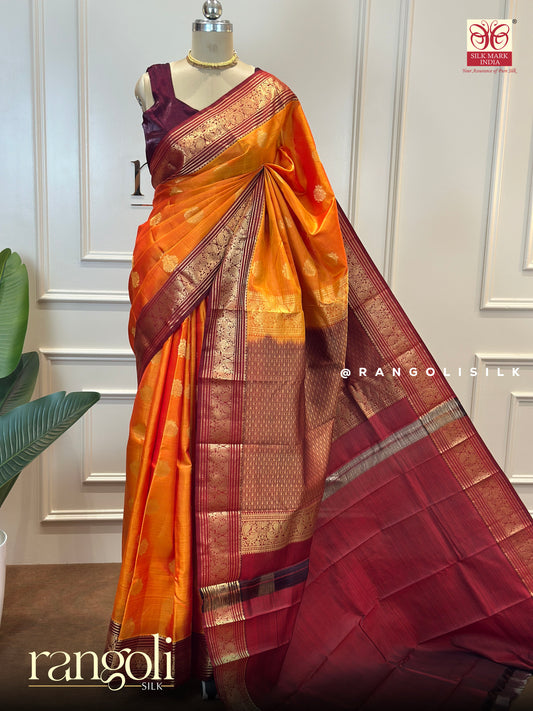 Traditional Kanchipuram Pure Silk Sarees - Post 627