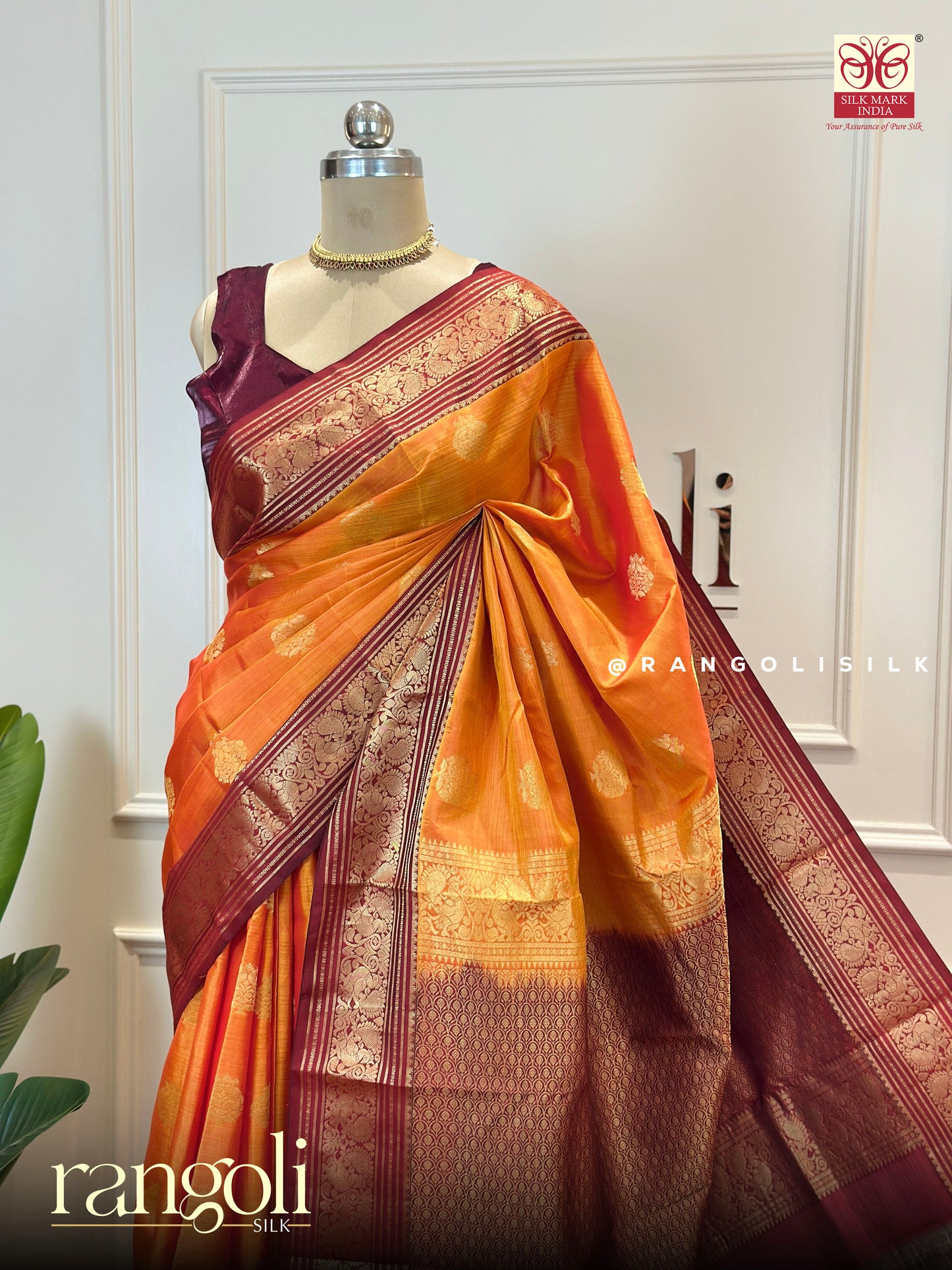 Traditional Kanchipuram Pure Silk Sarees - Post 627