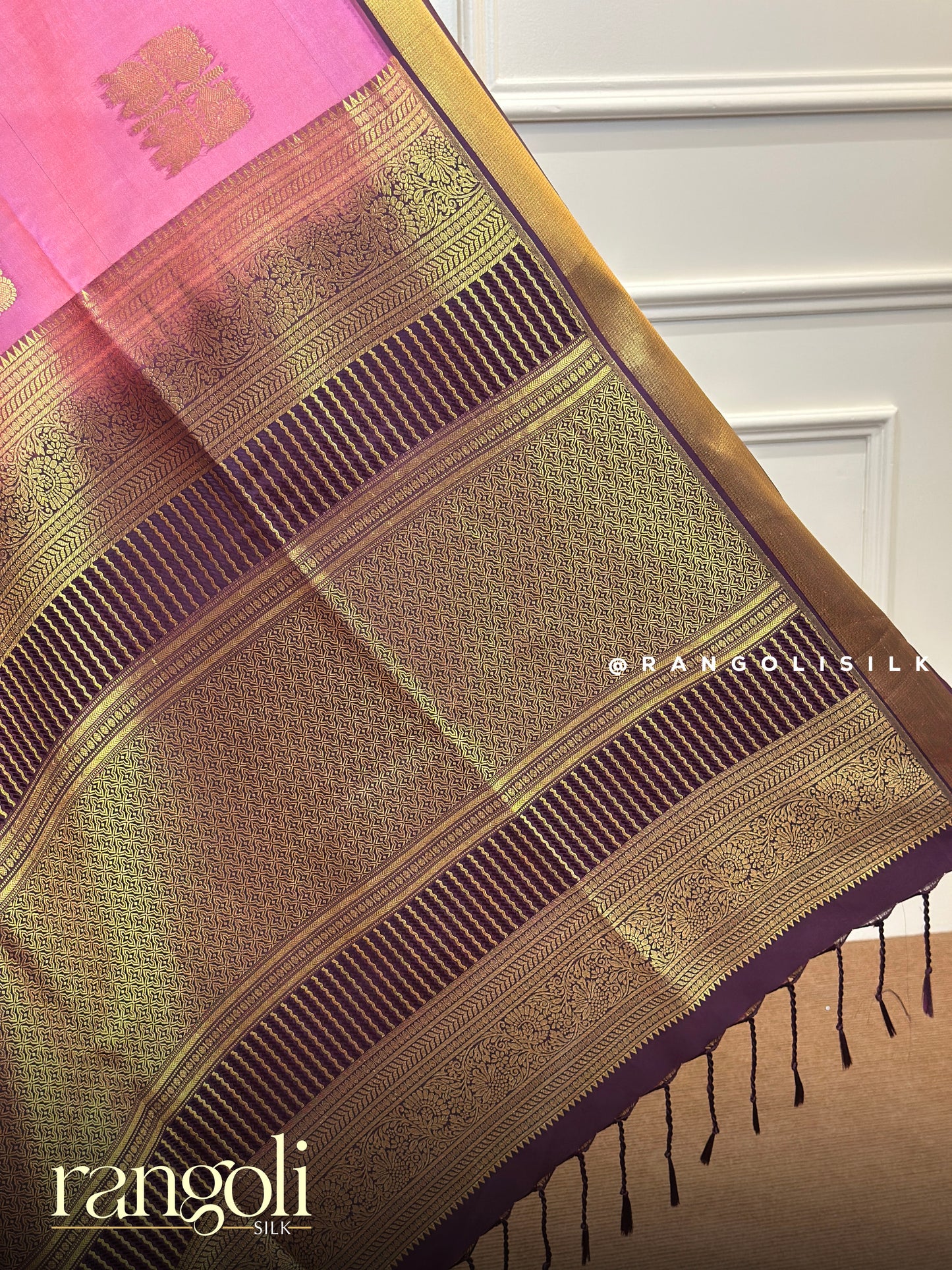 Soft Silk Saree with Rich Zari Border & Traditional Motifs - Post 912